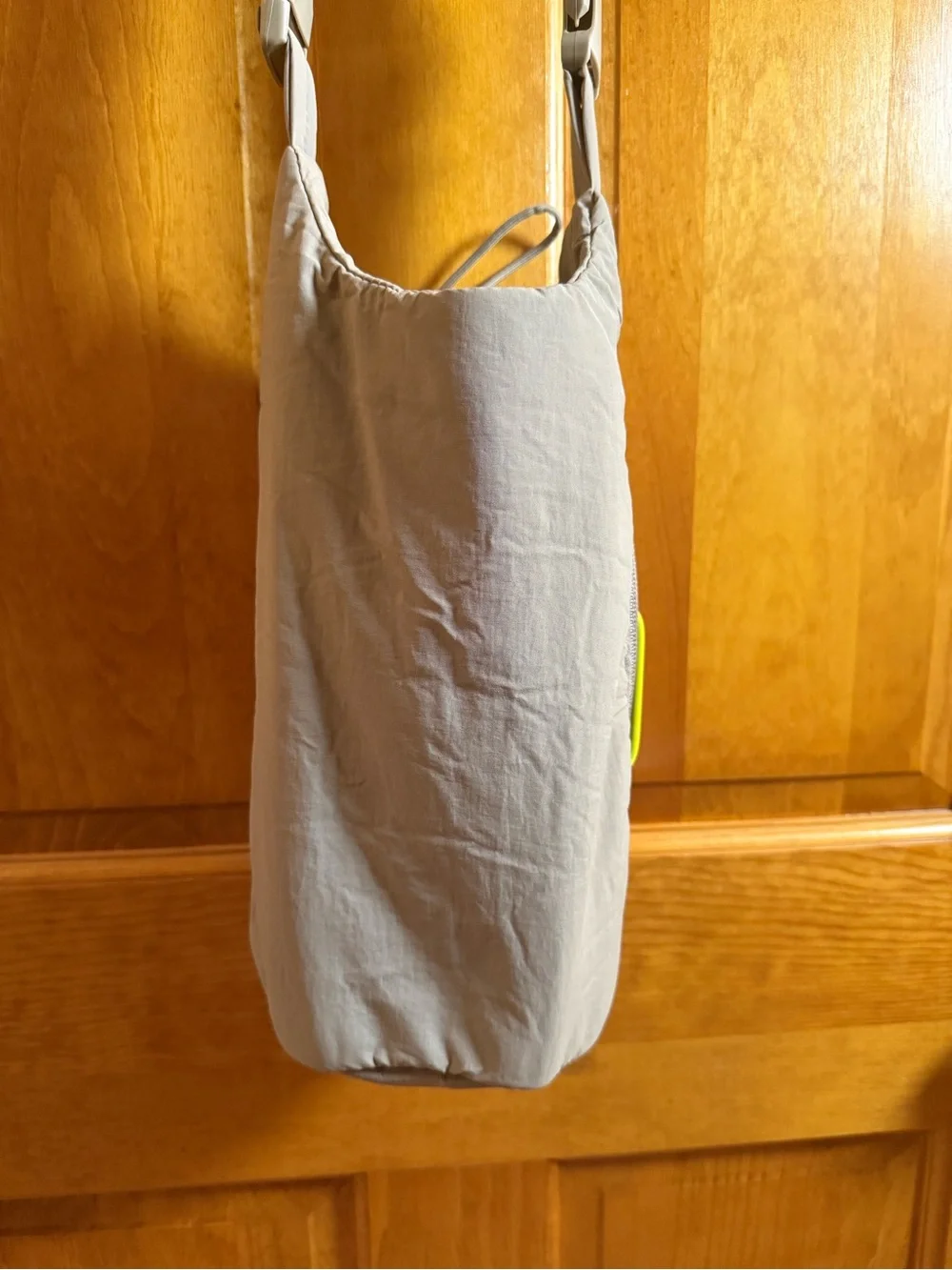 Unlisted Light Gray Quilted Crossbody Satchel